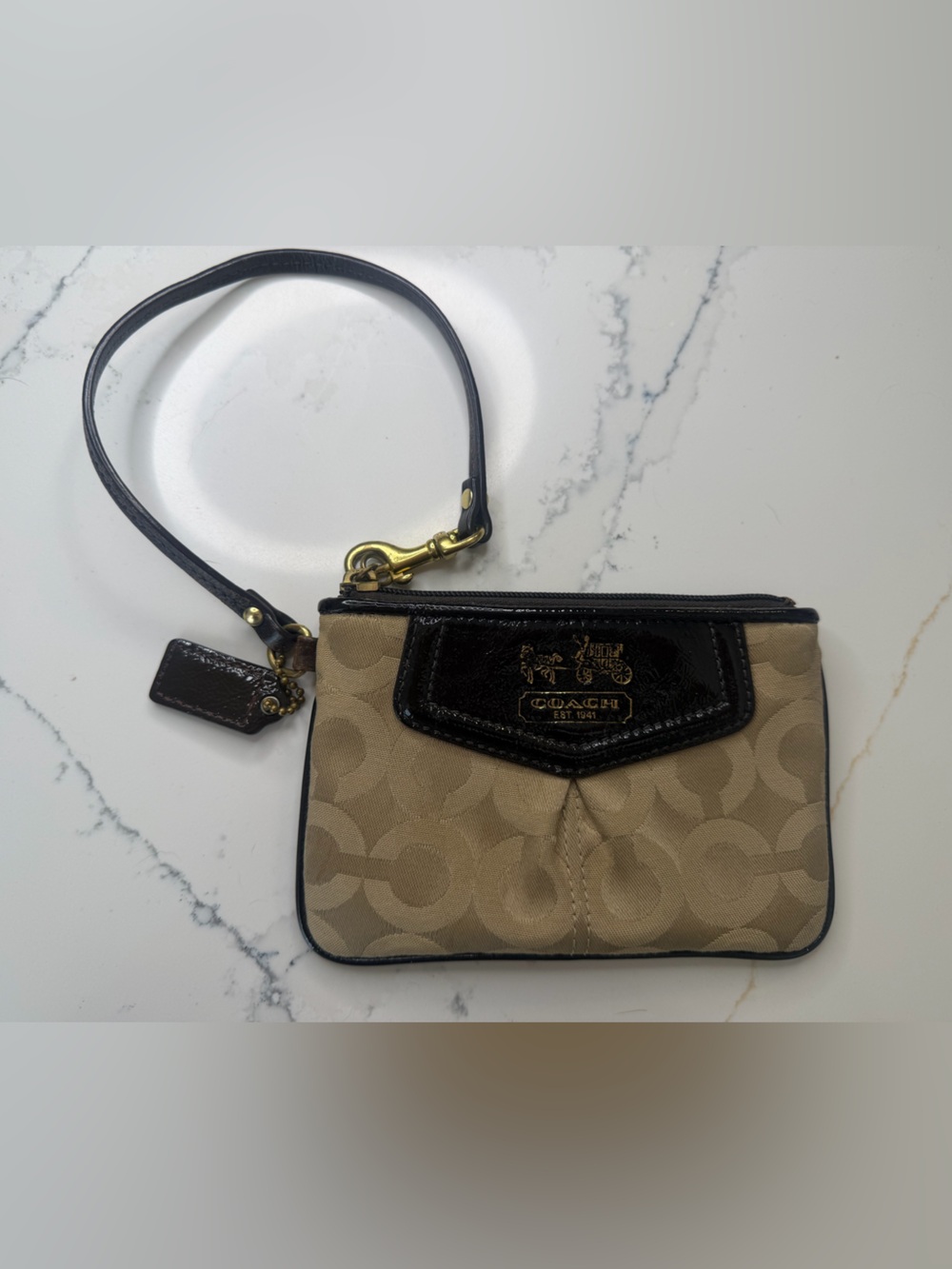Vintage Coach wristlet